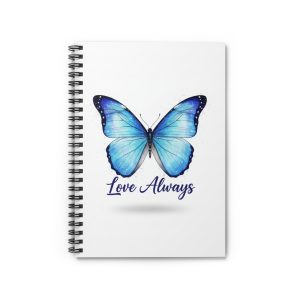 Butterfly 'Love Always' Spiral Notebook