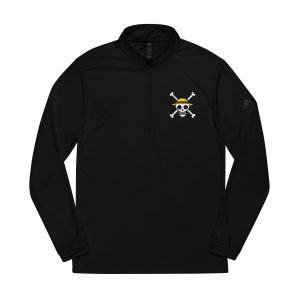 Embroidered Quarter-Zip Pullover
