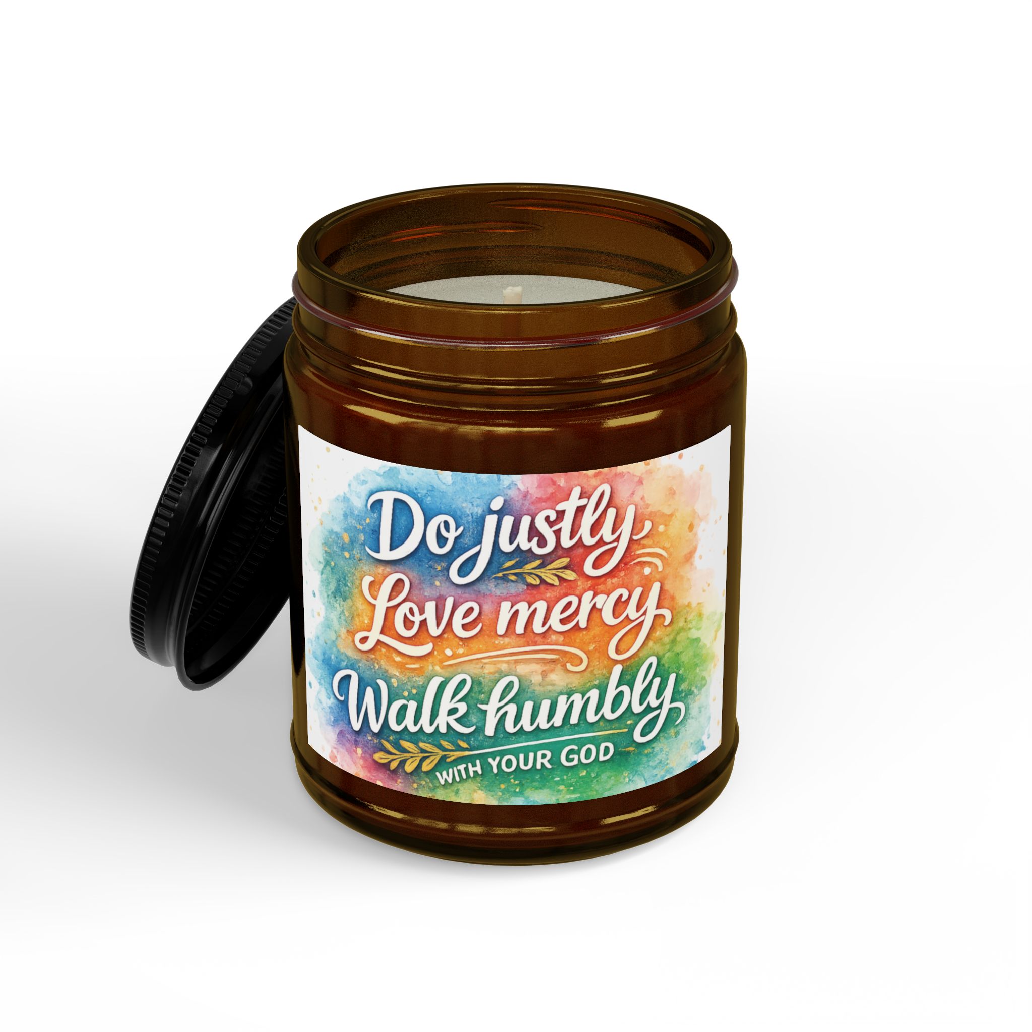 Inspirational Soy Candle — "Do Justly, Love Mercy, Walk Humbly" (4oz & 9oz) - Image 34