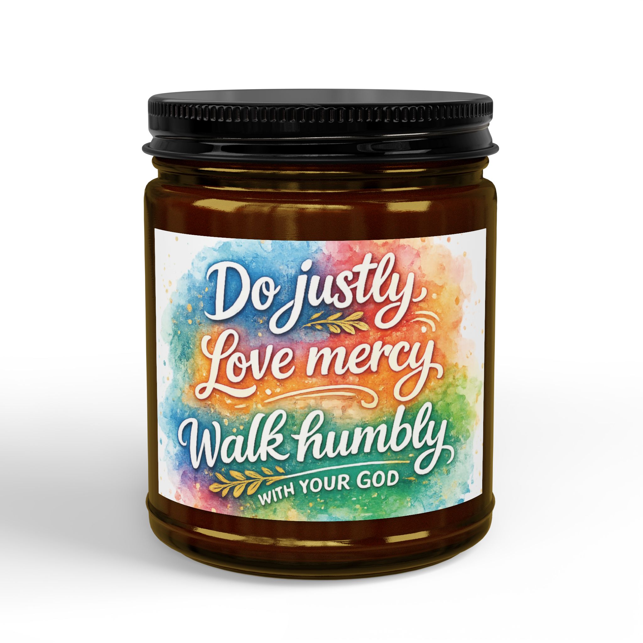 Inspirational Soy Candle — "Do Justly, Love Mercy, Walk Humbly" (4oz & 9oz) - Image 27